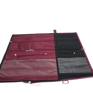 Passion Beaute Burgundy and Black Organizer 2pcs